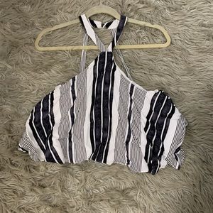 Karlie Striped Crop Top